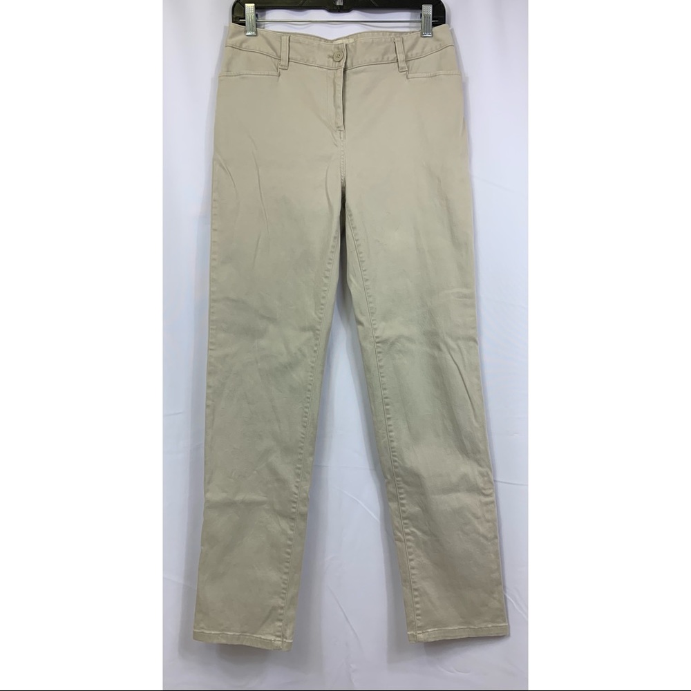 TALBOTS Stone Color Skinny Mid-Rise Pants Size 4